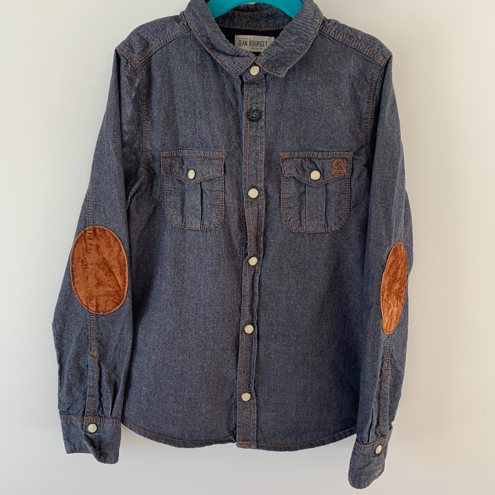 MAISON JEAN-BOURGET DENIM SHIRT SIZE 8
